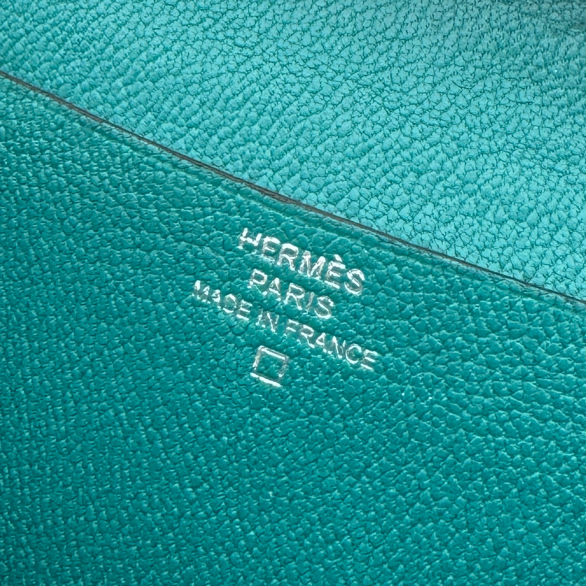 HERMES HERMES B?arn soufflet Bearn soufflet Wallet Long Wallet Long Wallet Alligator Mat Crocodile Blue Paon Green Blue Green Blue Silver Metal Fitting Exotic