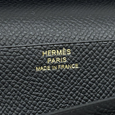 エルメス HERMES ベアンスフレ ベアン スフレ 財布 長財布 ロングウォレット エプソン ノワール ブラック 黒 ゴールド金具 ヴォーエプソン