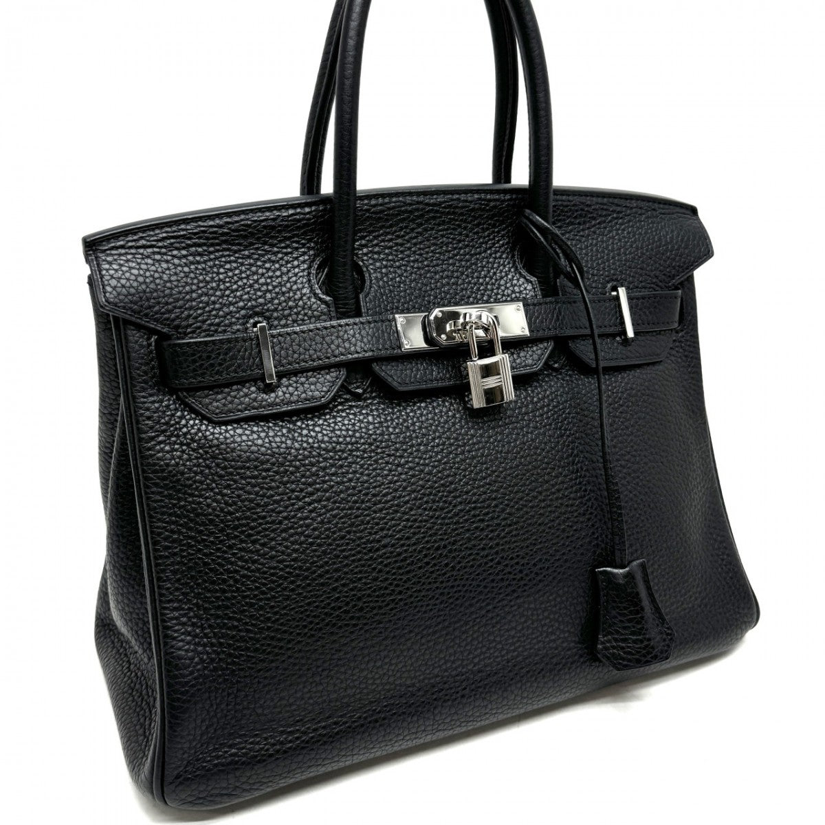 HERMES 爱马仕 Birkin 30 Birkin 30 手提袋Toryon Clemence Noir黑色银色金属配件