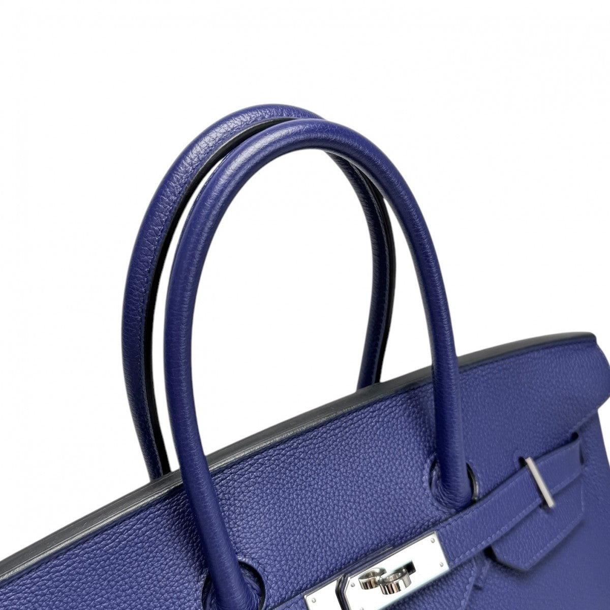 HERMES 헤르메스 Birkin 35 Birkin 35 가방, 토트 백, 토고, 블루 발목, 블루, 실버 피팅, 핸드백