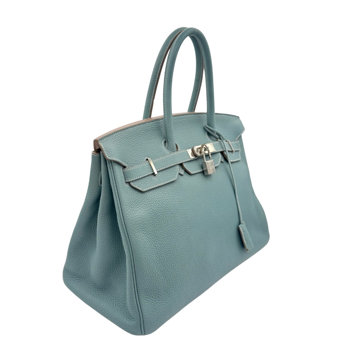 HERMES HERMES Birkin 35 Birkin 35 Tote bag Togo Ciel Blue Beige Blue Silver Metal fittings