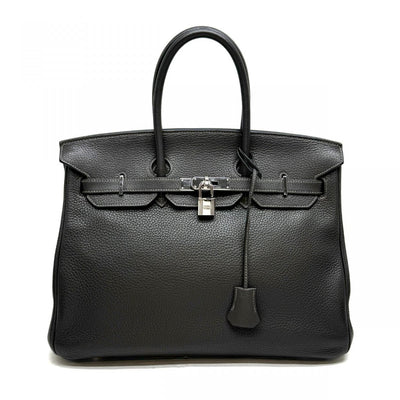 HERMES 헤르메스 Birkin 35 Birkin 35 가방 토트 백 토고 GRAFF회색 실버 금속 피팅에 맞습니다