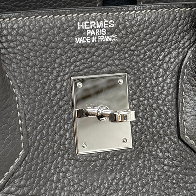 HERMES 爱马仕 Birkin 35 Birkin 35 袋手提袋多哥 GRAFF适合灰色银金属配件