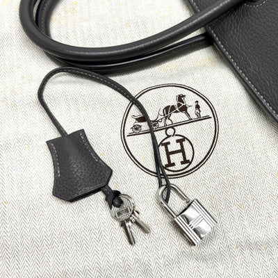 エルメス HERMES バーキン35 バーキン 35 バッグ トートバッグ トゴ グラファイト グレー シルバー金具