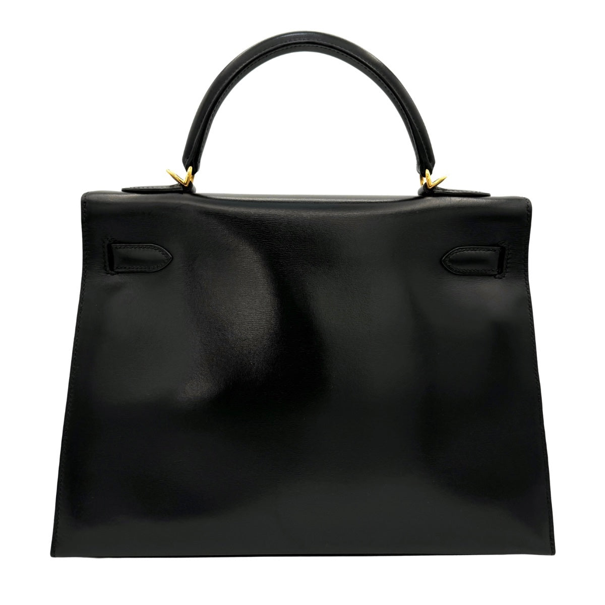 HERMES HERMES Kelly 32 Kelly 32 Bag, Tote Bag, Shoulder Bag, Box Calf, Noir, Black, Black, Gold Hardware, V-shaped Hardware, New Metal