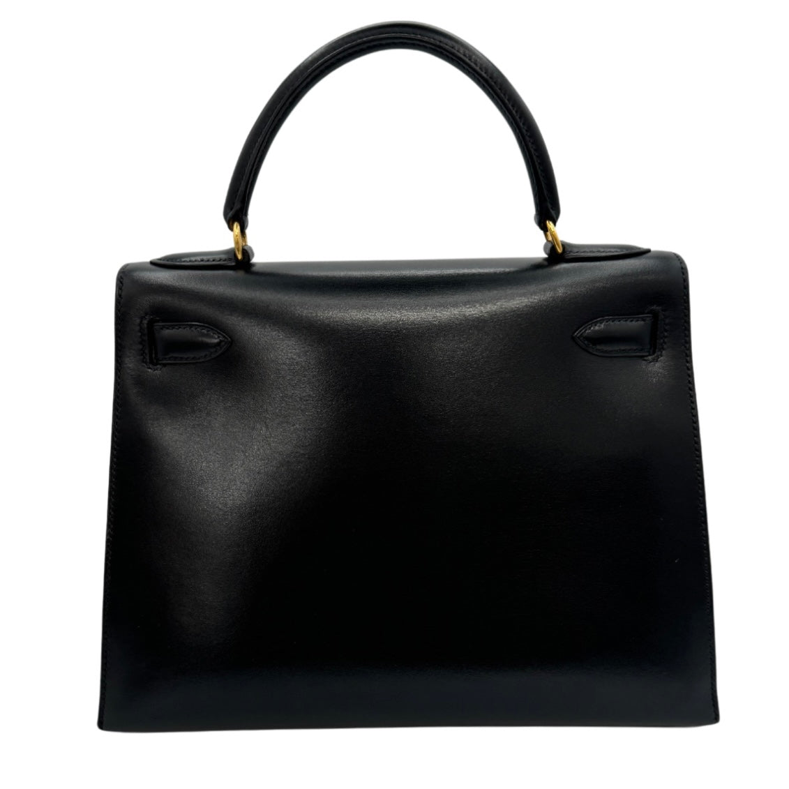 HERMES HERMES Kelly 28 Kelly 28 Bag, Tote Bag, Shoulder Bag, Box Calf, Noir, Black, Gold Fittings