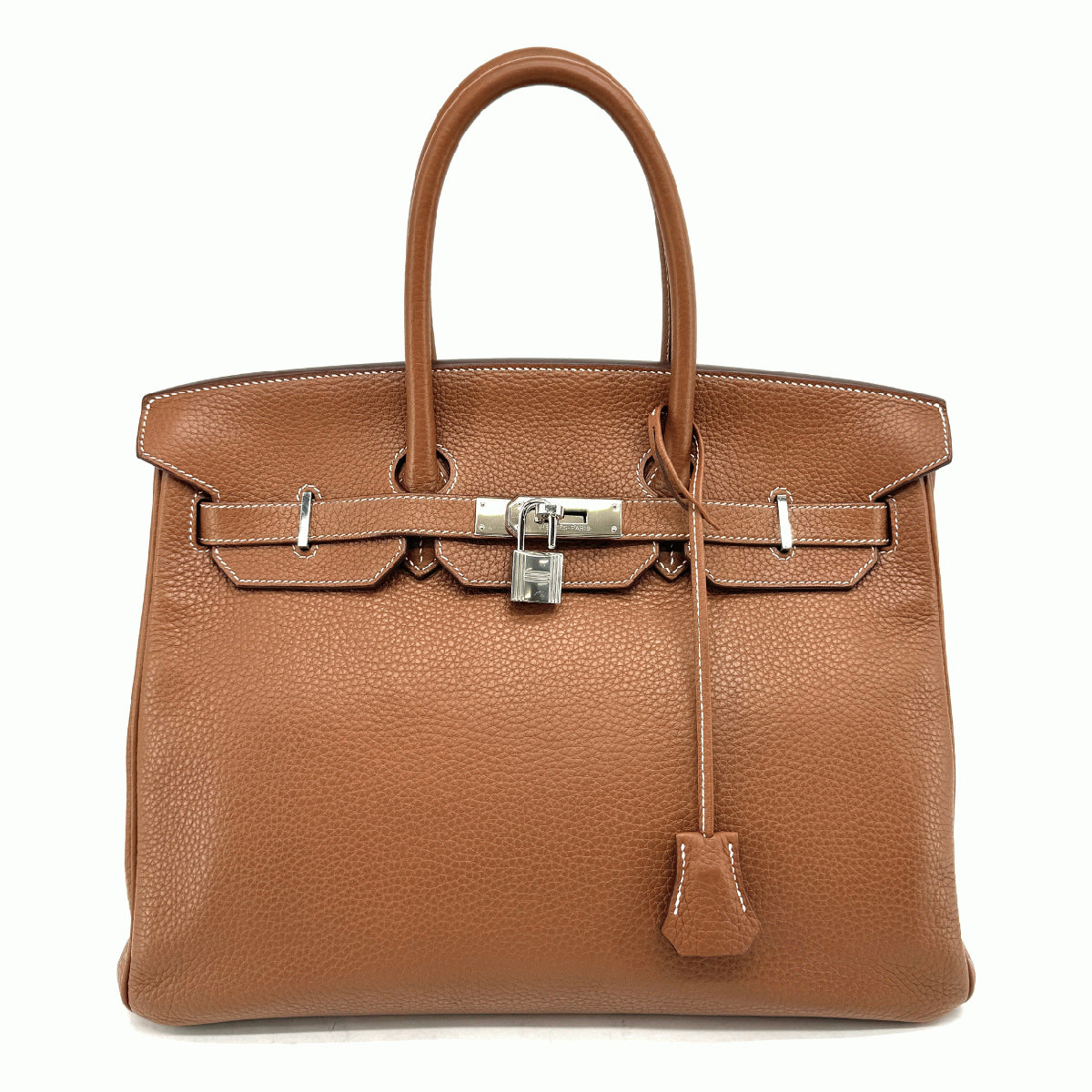 HERMES HERMES Birkin 35 Birkin 35 Bag, Tote Bag, Togo, Gold, Brown, Brown, Silver Hardware