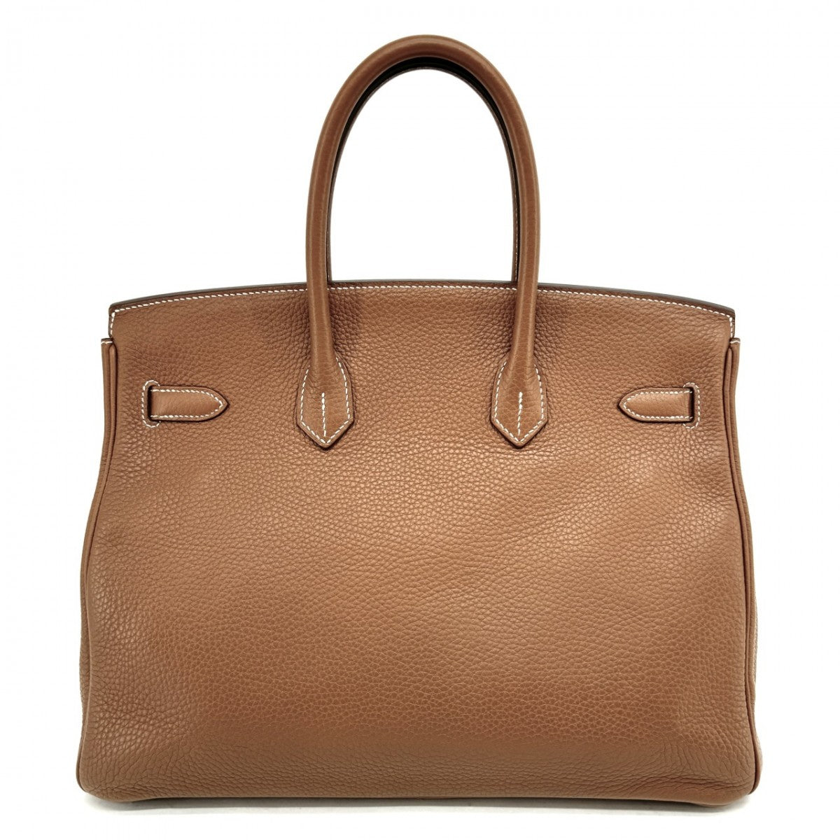 HERMES 헤르메스 Birkin 35 Birkin 35 가방, 토트 백, 토고, 금, 갈색, 갈색, 실버 하드웨어