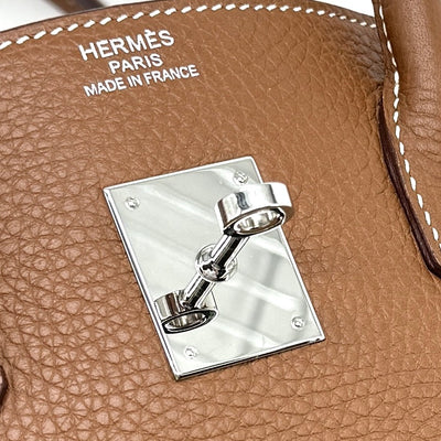 HERMES HERMES Birkin 35 Birkin 35 Bag, Tote Bag, Togo, Gold, Brown, Brown, Silver Hardware