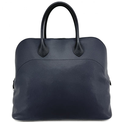 HERMES HERMES Bolide relax 45 Bolide relax 45 Bolide 45 Bag, Tote Bag, Epson, Blue Ocean, Noir, Navy, Black, Navy, Black, Silver Fittings Verso Bicolor