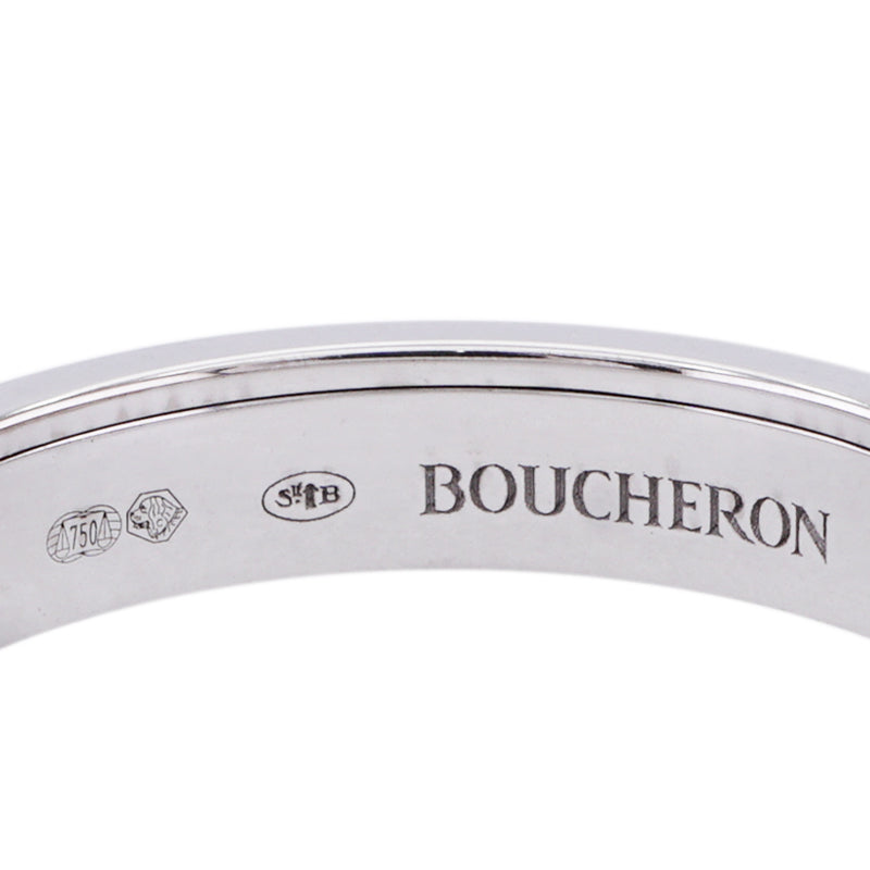 ブシュロン BOUCHERON キャトル ブラック リング ハーフ キャトルブラック キャトルリング quatre black edition リング 指輪 750WG シルバー ブラック キャトル　ブラック