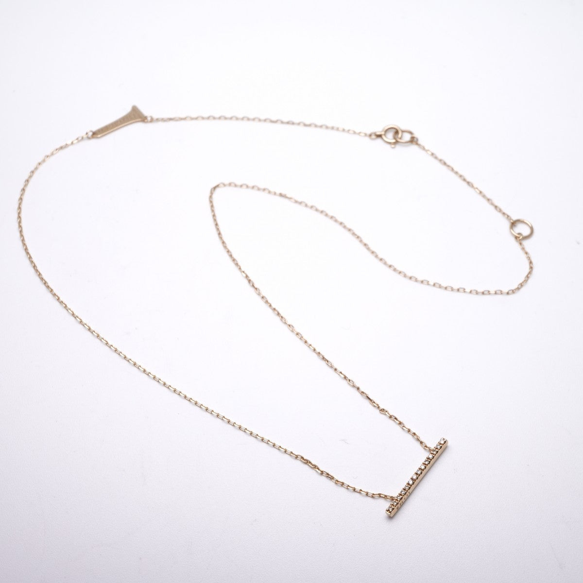 Hirotaka Hirotaka Trapeze necklace pendant choker K10 yellow gold pendant yellow gold diamond