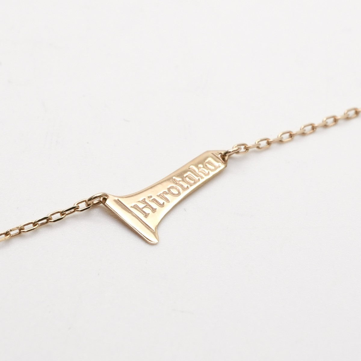 Hirotaka Hirotaka Trapeze necklace pendant choker K10 yellow gold pendant yellow gold diamond