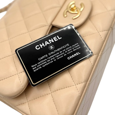 CHANEL CHANEL Matelass? Matelasse 30 BigMatelass? Big mato bag Shoulder bag Lambskin Beige Gold hardware Chain shoulder bag Coco mark Turn lock