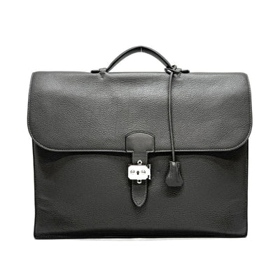 HERMES 헤르메스 Sac ? d?p?ches 41 Sac a depeche 41 가방 비즈니스 백 서류 가방 토고 GRAFF회색 실버 금속 피팅 비즈니스 케이스에 맞습니다