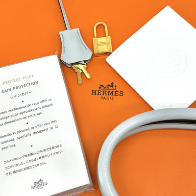 エルメス HERMES バーキン35 バーキン 35 バッグ トートバッグ トリヨンクレマンス ブルーペール ライトブルー 水色 シルバー金具