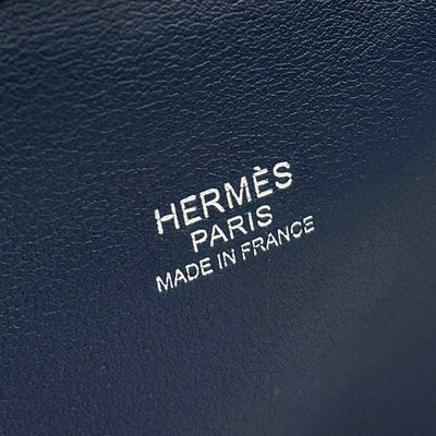 HERMES 爱马仕 Toolbox 26 Toolbox 26 包，手提袋，肩膀袋，迅速，蓝色Domalte，蓝色，蓝色，银色配件，voswift