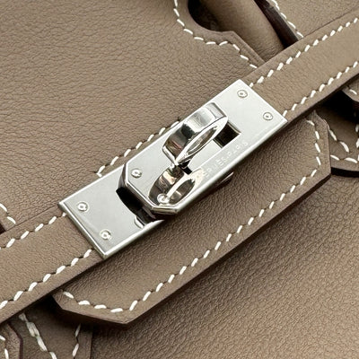 エルメス HERMES バーキン25 バーキン 25 バッグ トートバッグ スイフト エトゥープ ベージュ グレージュ シルバー金具 ヴォースイフト