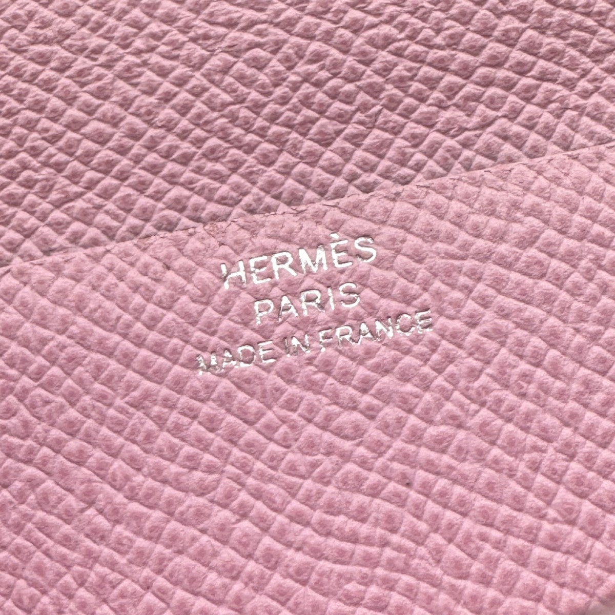 HERMES HERMES B?arn soufflet Bearn soufflet Wallet Long Wallet Epson Jaune Naples Mauve Silvestle Yellow Pink Yellow Silver Metal Fittings Vau Epson