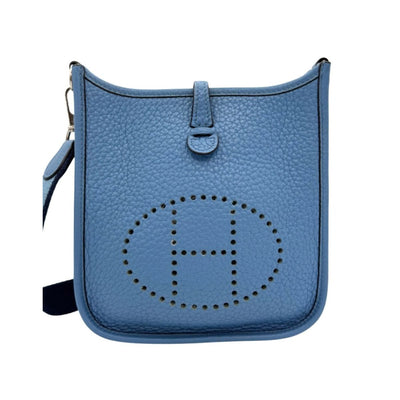 HERMES HERMES Evelyne tpm amazon Evelyne TPM Evelyne TPM Evelyne TPM Bag Shoulder Bag Torillon Clemence Azur Blue Blue Silver Hardware