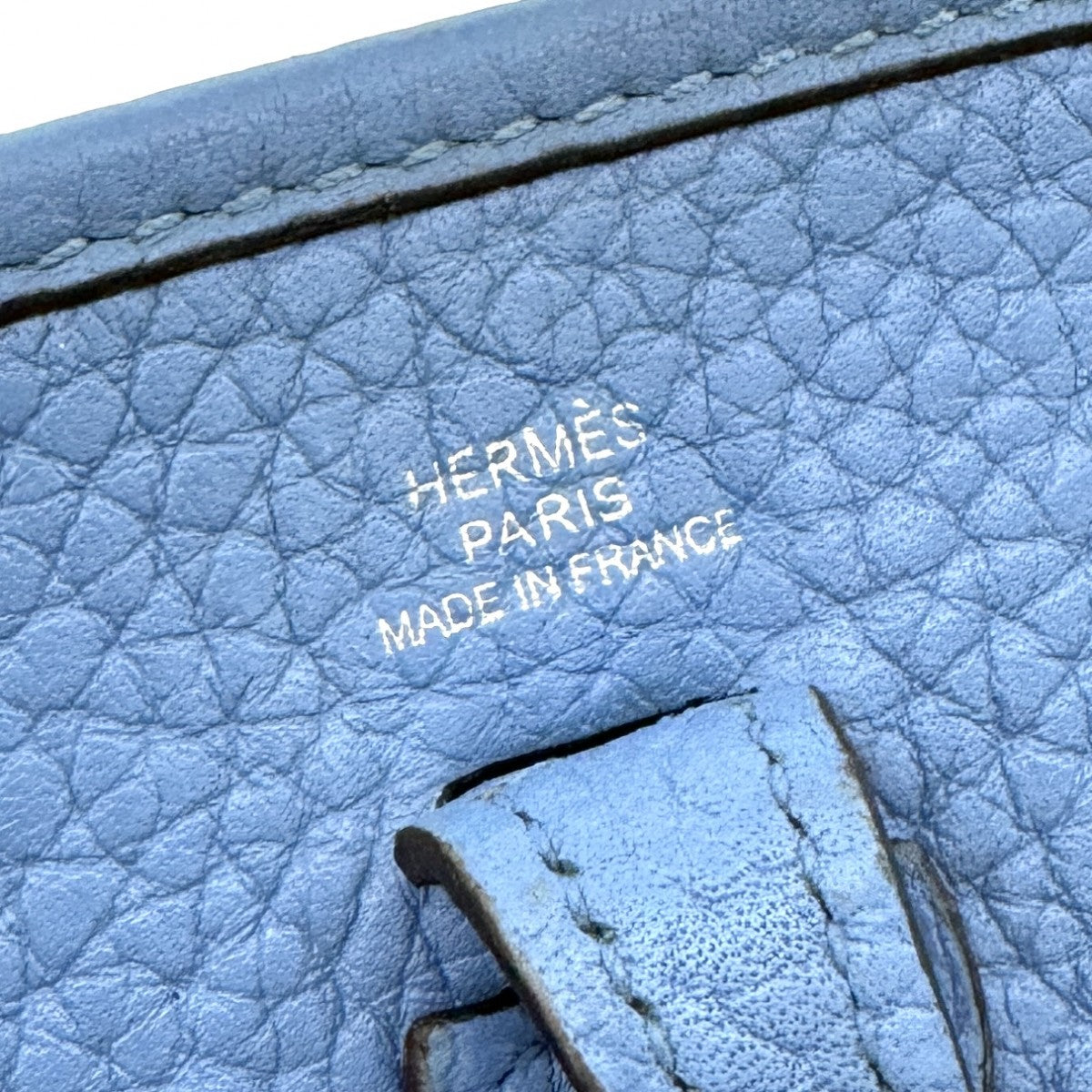 HERMES HERMES Evelyne tpm amazon Evelyne TPM Evelyne TPM Evelyne TPM Bag Shoulder Bag Torillon Clemence Azur Blue Blue Silver Hardware