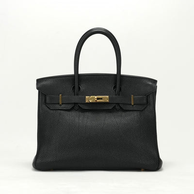 HERMES 헤르메스 Birkin 30 Birkin 30 토트 백 토고 누아 블랙 골드 하드웨어