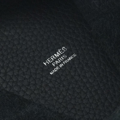 HERMES 爱马仕 Picotin lock MM Picotin lock MM Picotin lock 22 手提袋Toryon Clemence Noir黑色银色金属配件