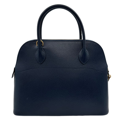 HERMES HERMES Bolide 31 Bolide 31 Bag, Tote Bag, Shoulder Bag, Ardennes, Blue Saphir, Blue, Gold Fittings