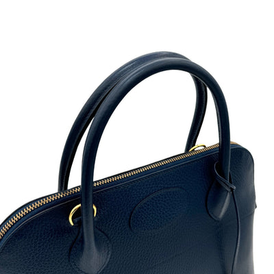 HERMES HERMES Bolide 31 Bolide 31 Bag, Tote Bag, Shoulder Bag, Ardennes, Blue Saphir, Blue, Gold Fittings