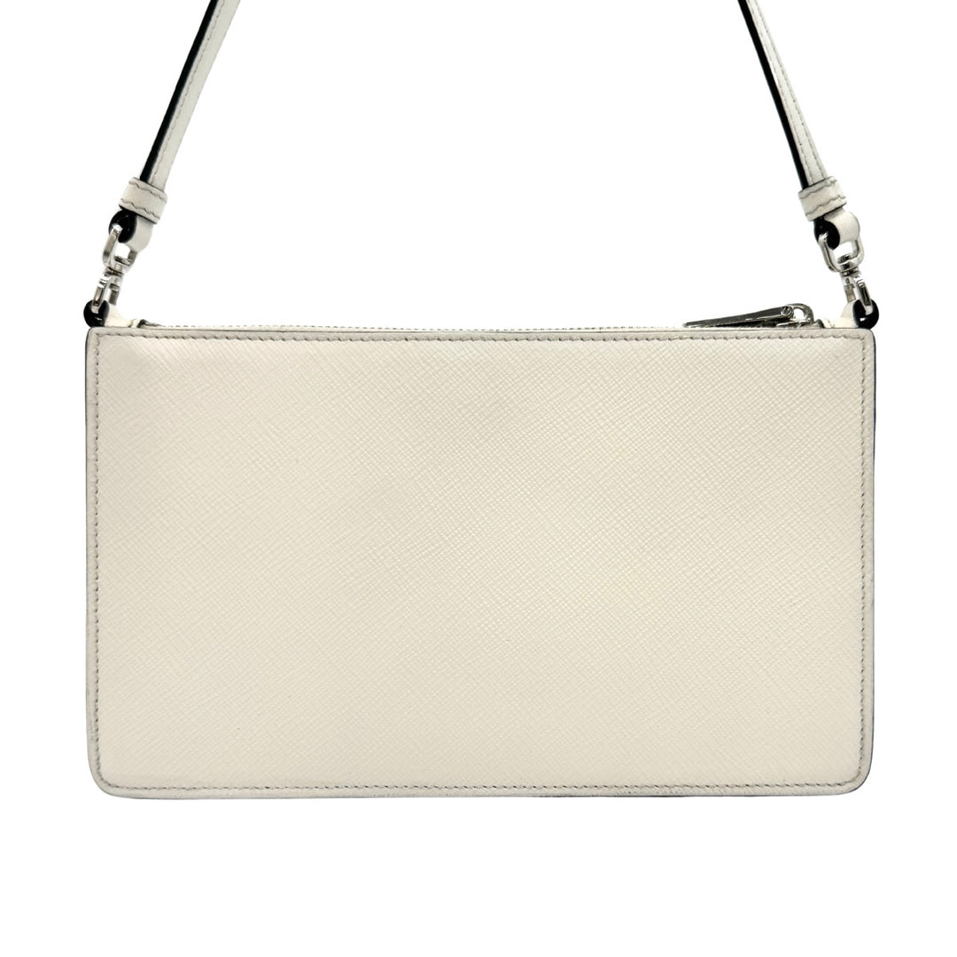 【PRADA】サフィアーノラクス ハンドバッグ ホワイト ホワイト（白）系 PRADA SAFFIANO LUX(プラダ サフィアーノ