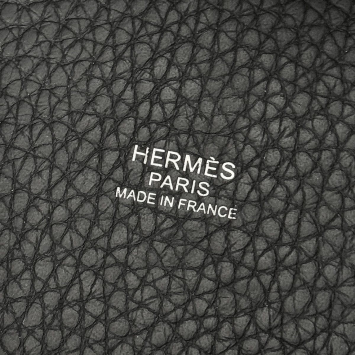 HERMES HERMES Picotin lock MM Picotin lock MM Picotin lock 22 Tote bag Toryon Clemence Noir Black Silver Metal fittings