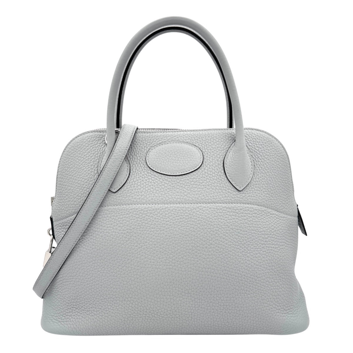 HERMES HERMES Bolide 31 Bolide 31 Bag, Tote bag, Shoulder bag, Torillon Clemence, Blue Pale, Blue, Light Blue, Silver Hardware