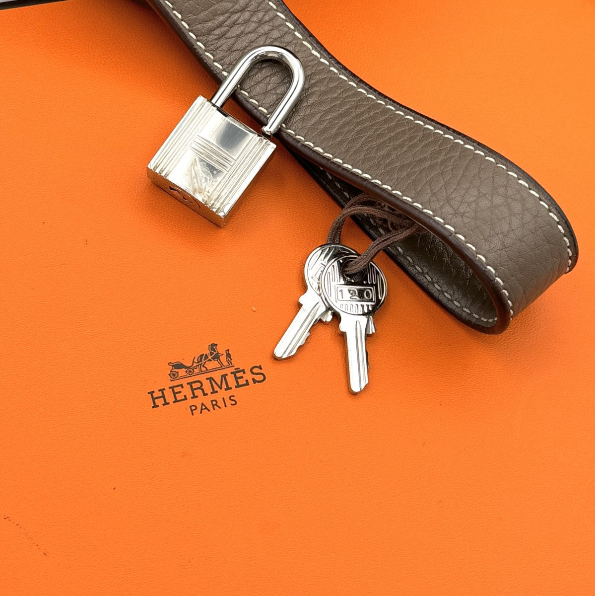 エルメス HERMES ピコタンロックPM ピコタンロック PM ピコタンPM ピコタンロック18 バッグ トートバッグ トリヨンクレマンス エトゥープ ベージュ グレージュ シルバー金具