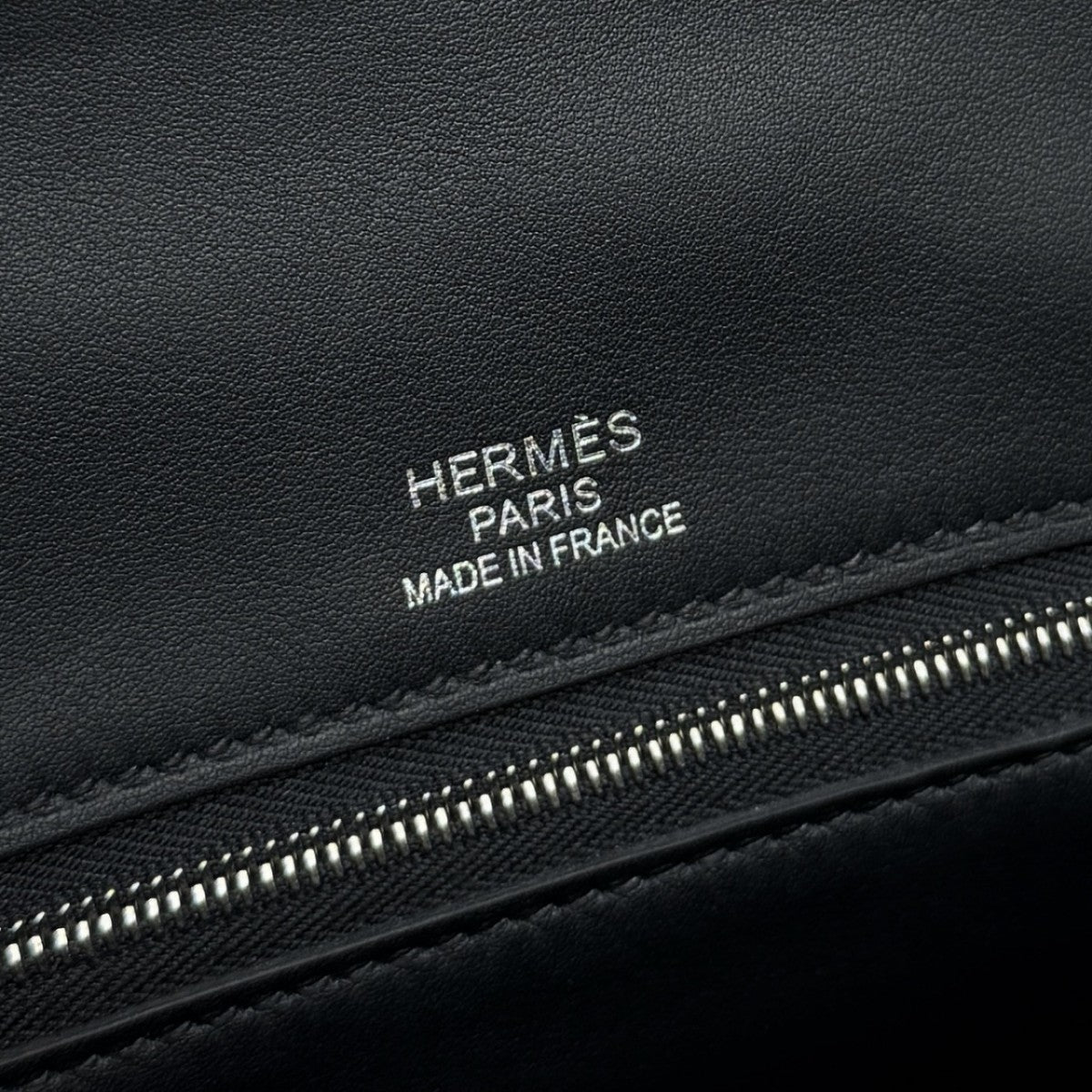 HERMES 헤르메스 Plume strap Plume strap 가방 비즈니스 가방 서류 가방 에버 그레인 누아 블랙 실버 하드웨어 핸드백 숄더백