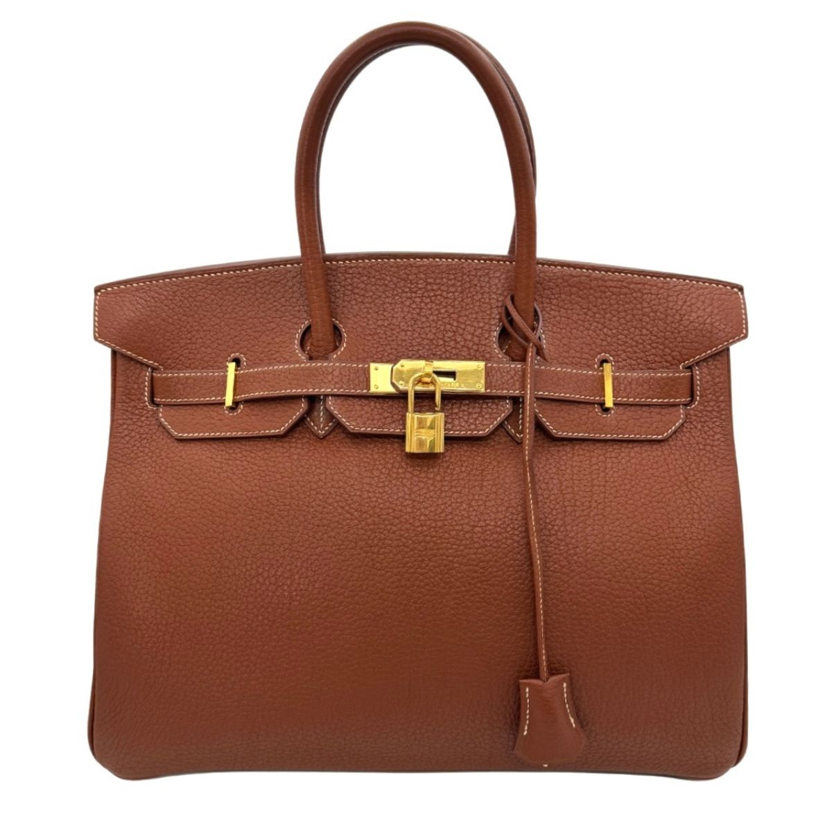 HERMES HERMES Birkin 35 Birkin 35 Bag, Tote Bag, Fjord, Noazette, Brown, Brown, Gold Fittings