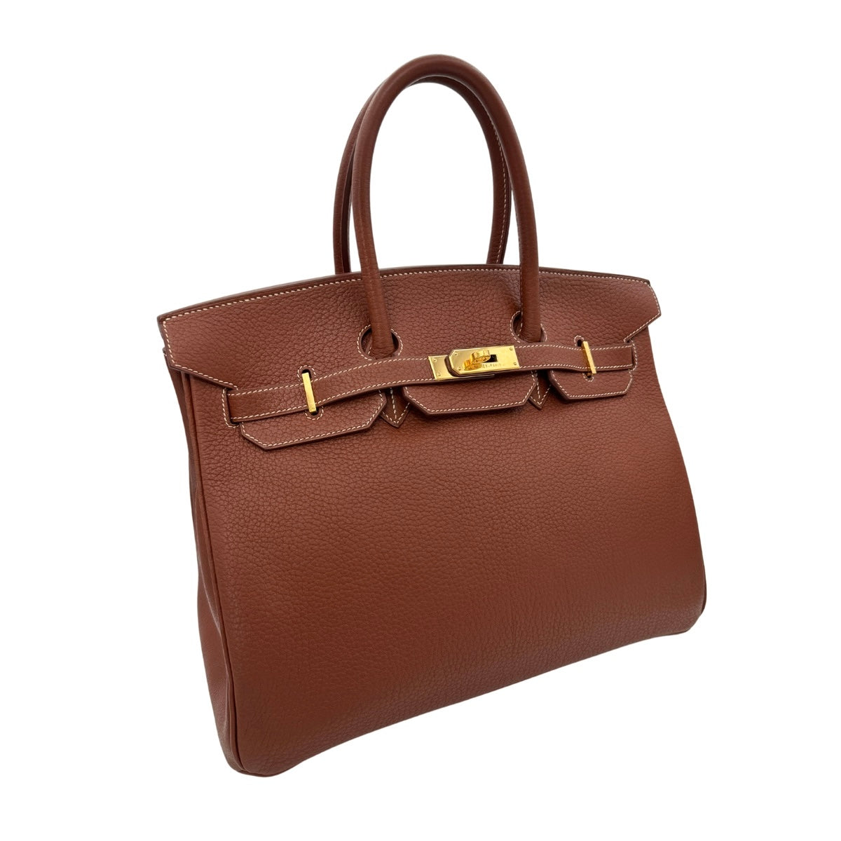 HERMES HERMES Birkin 35 Birkin 35 Bag, Tote Bag, Fjord, Noazette, Brown, Brown, Gold Fittings