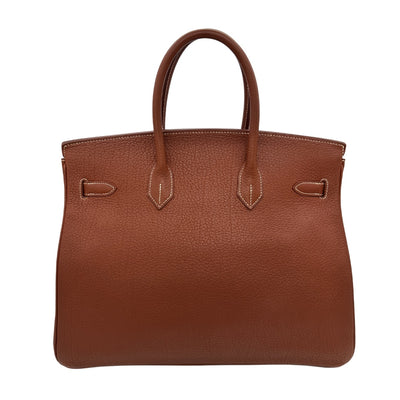 HERMES HERMES Birkin 35 Birkin 35 Bag, Tote Bag, Fjord, Noazette, Brown, Brown, Gold Fittings