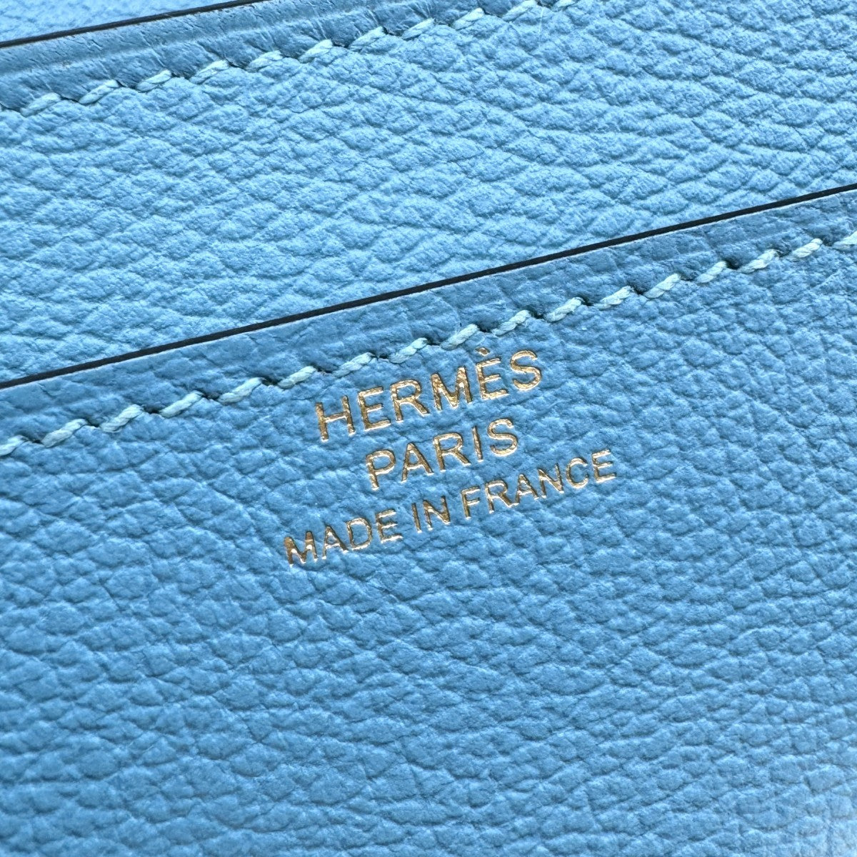 HERMES HERMES Constance long Constance long Wallet Long Wallet Long Wallet Ever Color Blue Knoll Blue Gold Metalware