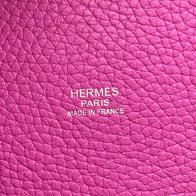 HERMES HERMES Picotin lock PM Picotin lock PM Picotin PM Picotin lock 18 Tote bag Toryon Clemence Magnolia pink silver hardware