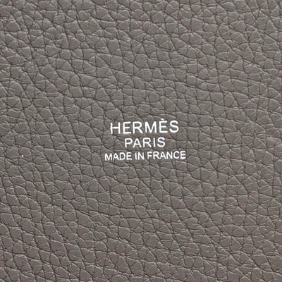 HERMES HERMES Picotin lock MM Picotin lock MM Picotin lock 22 Tote bag Toryon Clemence Ethan Grey Silver Metal fittings