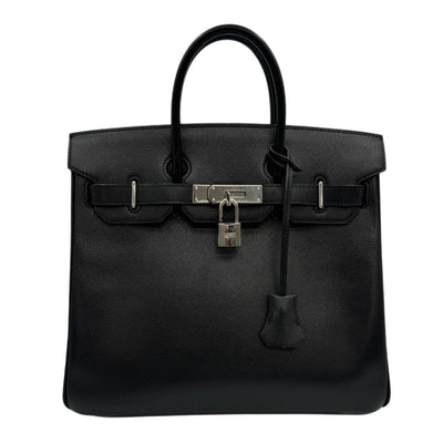 HERMES HERMES Haut ? courroies 28 Haut ? courroies 28 Bag Tote Bag Epson Noir Black Silver Hardware Vaugh Epson