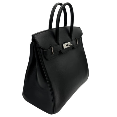 HERMES HERMES Haut ? courroies 28 Haut ? courroies 28 Bag Tote Bag Epson Noir Black Silver Hardware Vaugh Epson