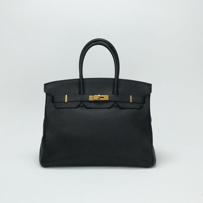 エルメス HERMES バーキン35 バーキン 35 バッグ トートバッグ トゴ ノワール ブラック 黒 ゴールド金具