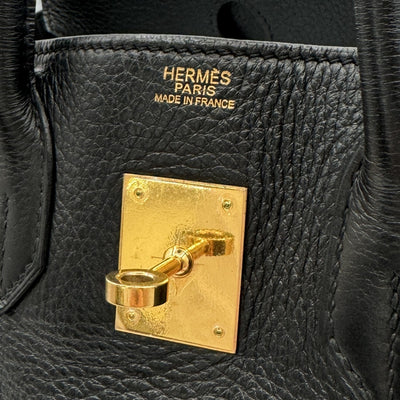 HERMES 爱马仕 Birkin 30 Birkin 30 手提袋Toryon Clemence Noir黑金硬件