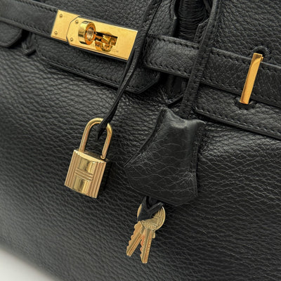 HERMES 爱马仕 Birkin 30 Birkin 30 手提袋Toryon Clemence Noir黑金硬件