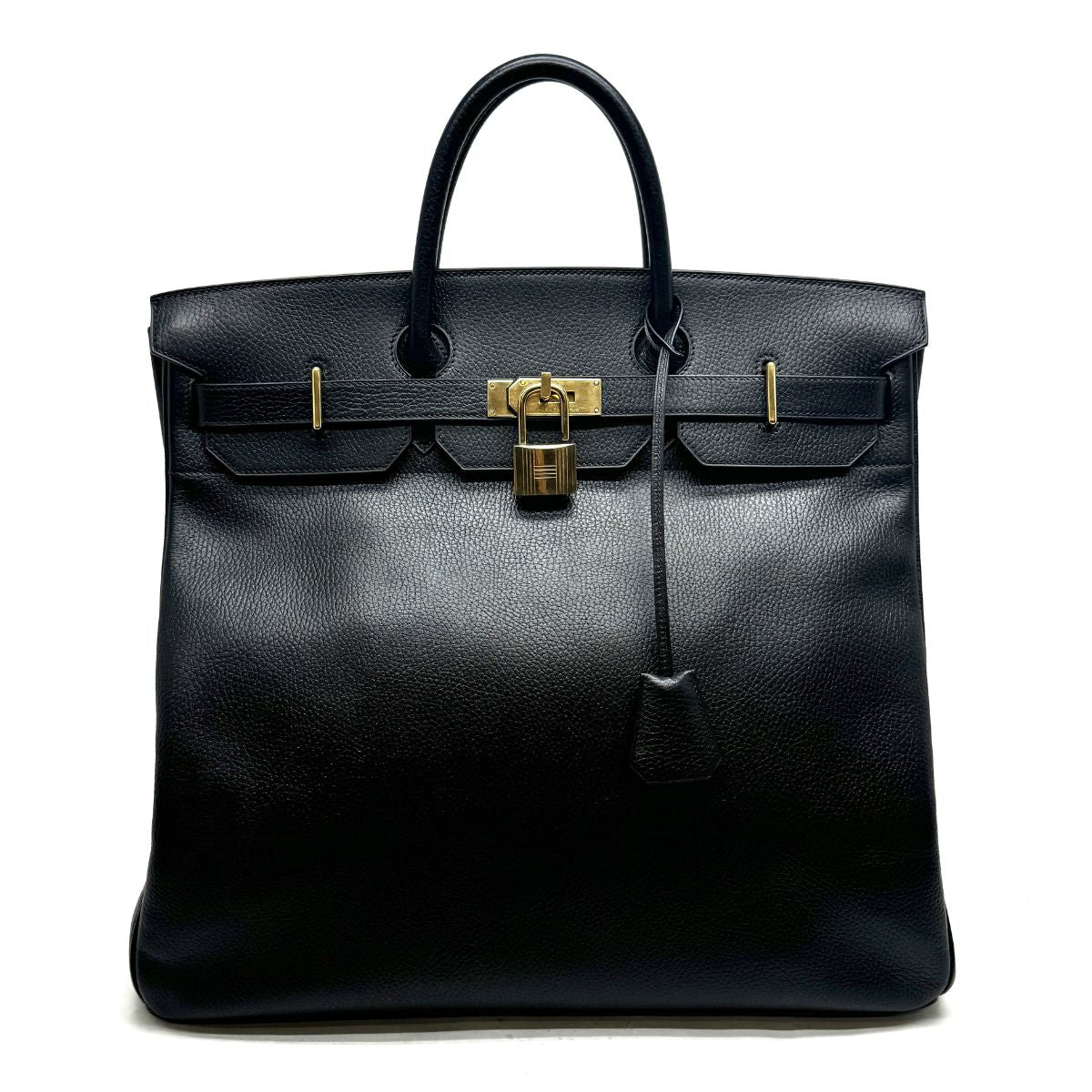 HERMES 헤르메스 Haut ? courroies 45 Haut ? courroies 45 가방, 토트 백, Ardennes, Noir, Black, Gold Fittings