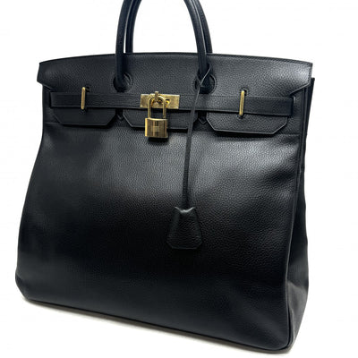 HERMES 헤르메스 Haut ? courroies 45 Haut ? courroies 45 가방, 토트 백, Ardennes, Noir, Black, Gold Fittings