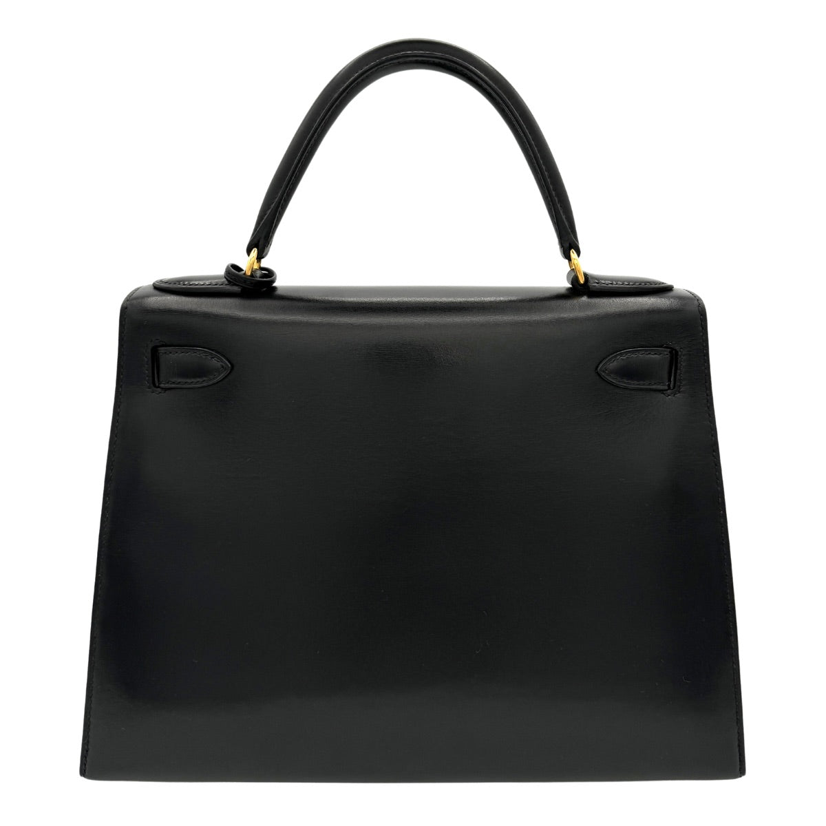 HERMES HERMES Kelly 28 Kelly 28 Bag, Tote Bag, Shoulder Bag, Box Calf, Noir, Black, Gold Fittings