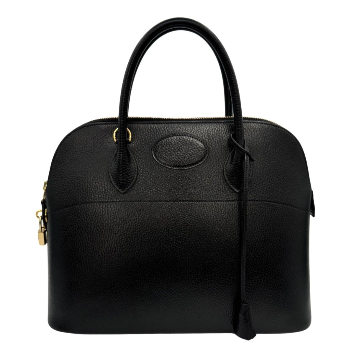 HERMES HERMES Bolide 35 Bolide 35 Bag, tote bag, Ardennes, noir, black, gold fittings