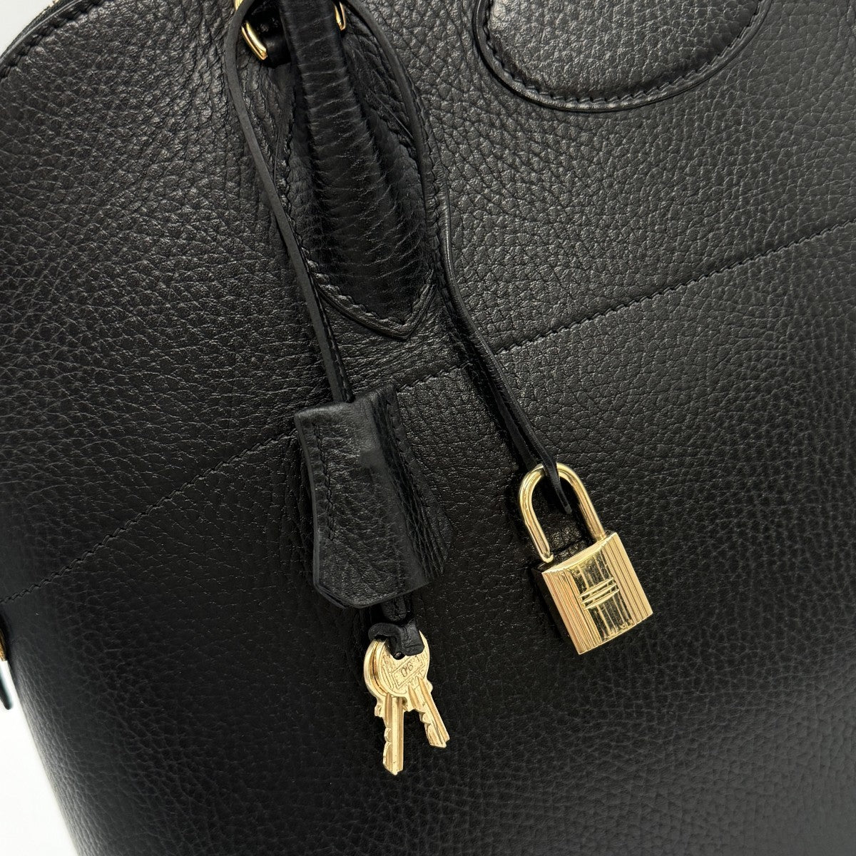 HERMES HERMES Bolide 35 Bolide 35 Bag, tote bag, Ardennes, noir, black, gold fittings